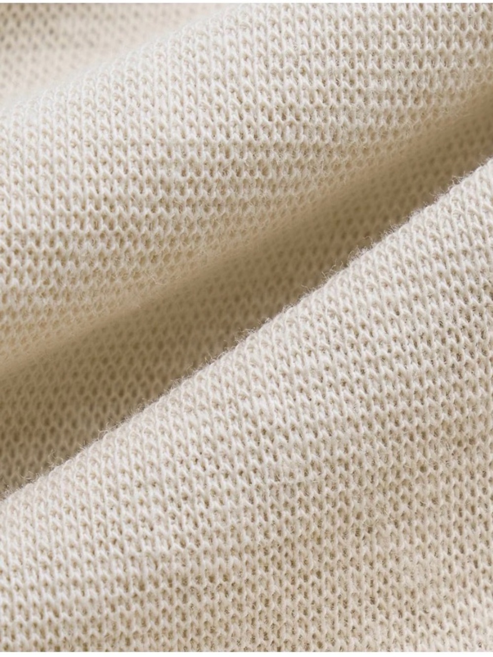 INSIS FEMME Asymmetric One-Shoulder Cream Knit Top - Picture 6 of 13